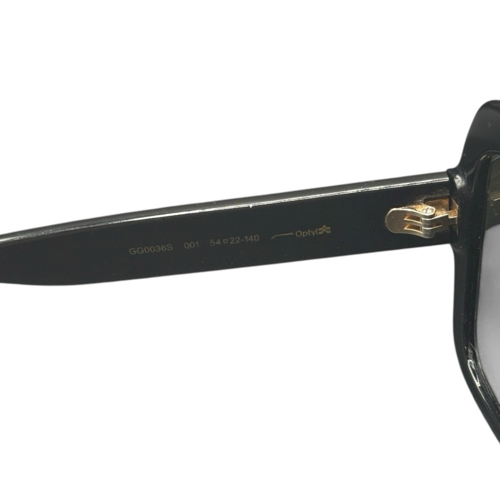 Gucci Oversized Black Sunglasses - GG0036S - Picture 5 of 7